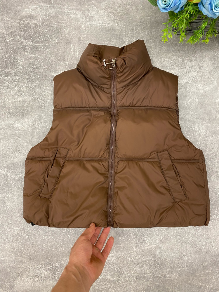 Жилетка женская коричневая купить в Интернет-магазине Садовод База - цена 500 руб Садовод интернет-каталог