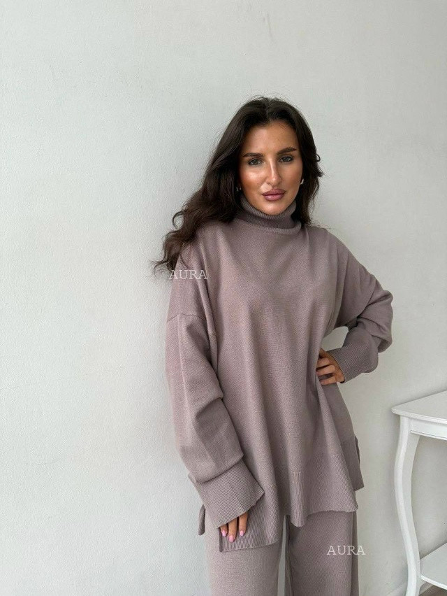 Женский костюм коричневый купить в Интернет-магазине Садовод База - цена 2500 руб Садовод интернет-каталог