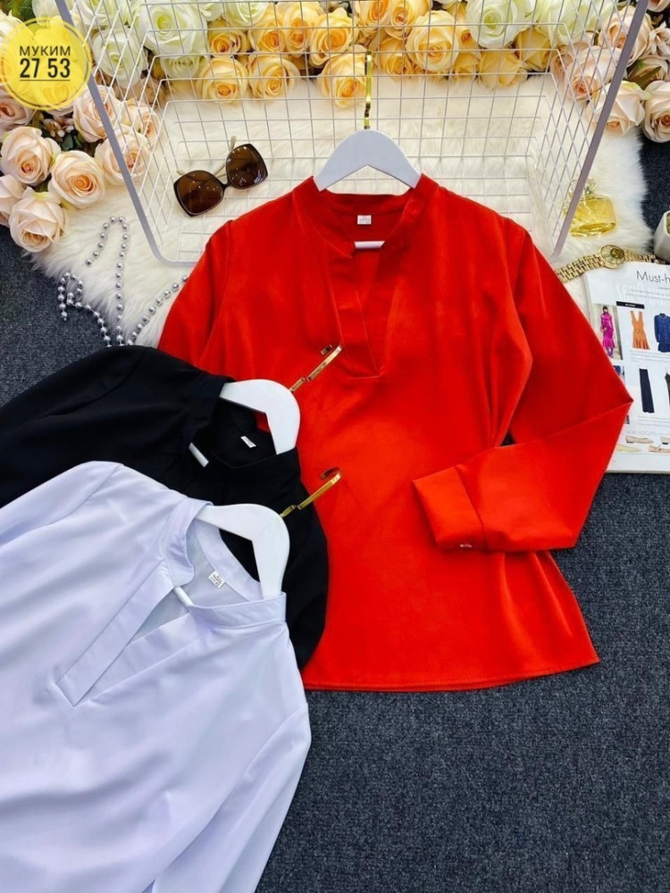 Женская рубашка красная купить в Интернет-магазине Садовод База - цена 450 руб Садовод интернет-каталог