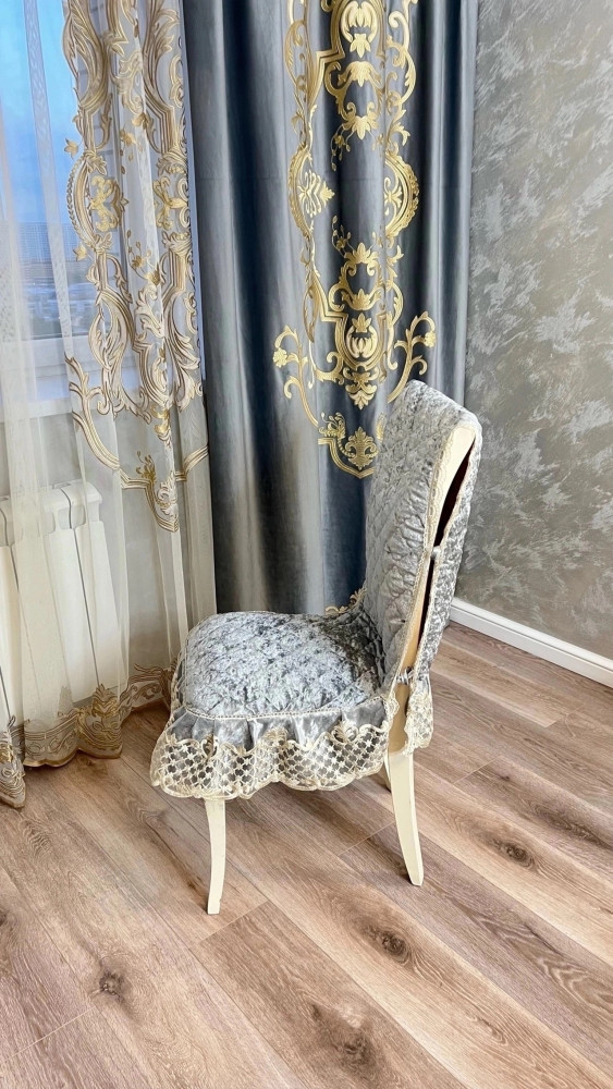 Чехлы на стулья стеганные с кружевом купить в Интернет-магазине Садовод База - цена 3700 руб Садовод интернет-каталог