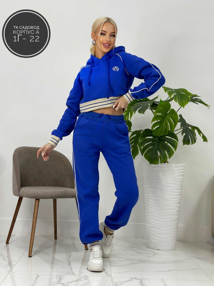 Спортивный женский костюм синий купить в Интернет-магазине Садовод База - цена 2200 руб Садовод интернет-каталог