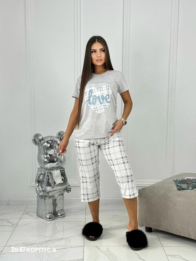 пижама серая