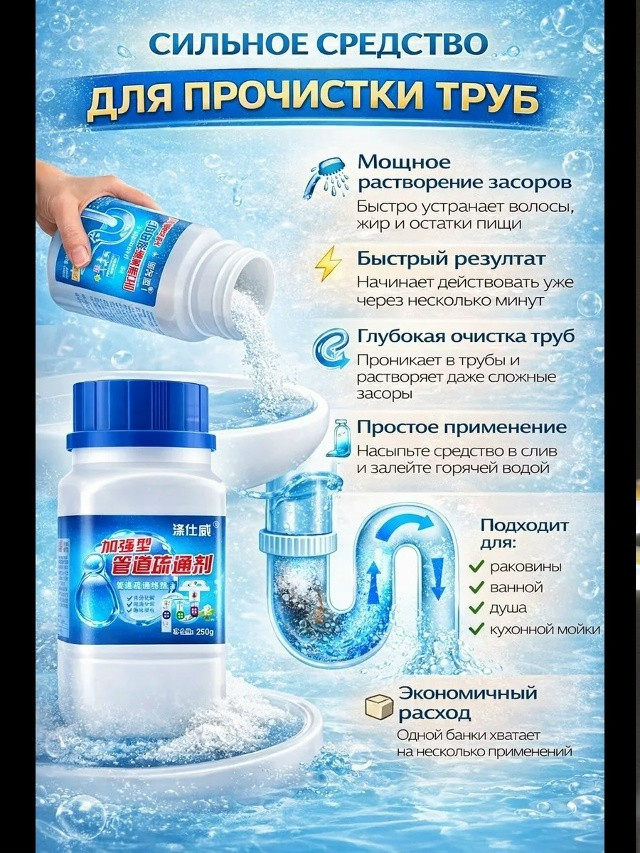 Средство для очистки труб купить в Интернет-магазине Садовод База - цена 100 руб Садовод интернет-каталог