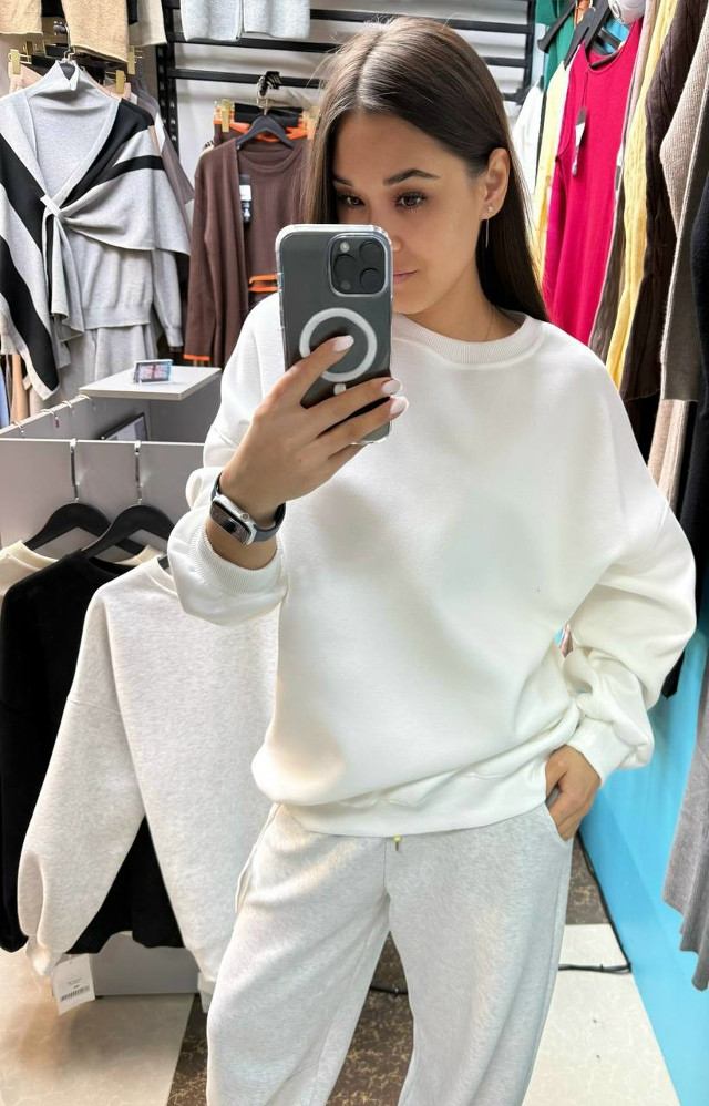 Свитшот молочный купить в Интернет-магазине Садовод База - цена 1000 руб Садовод интернет-каталог