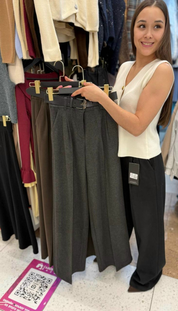 Женские брюки черные купить в Интернет-магазине Садовод База - цена 1400 руб Садовод интернет-каталог