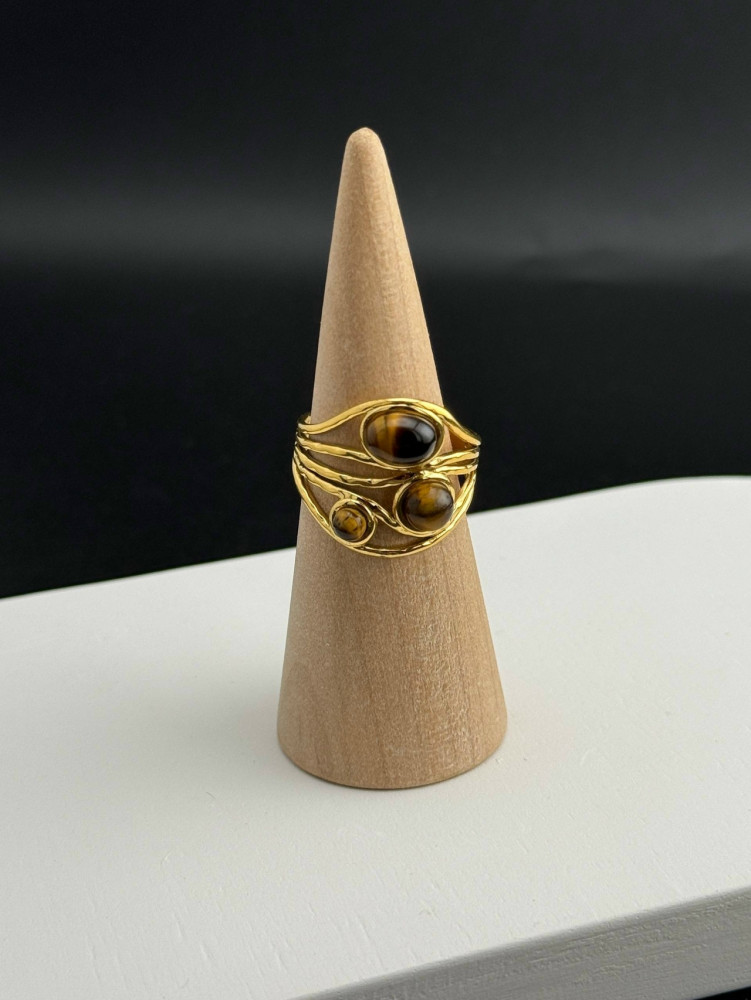 🤍 Кольцо с тигровым глазом купить в Интернет-магазине Садовод База - цена 350 руб Садовод интернет-каталог