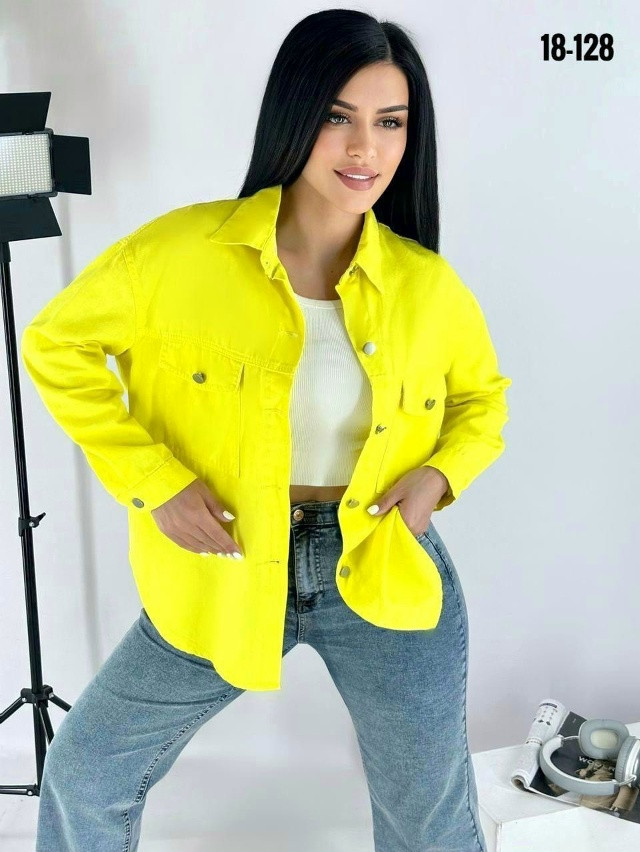 Женская рубашка желтая