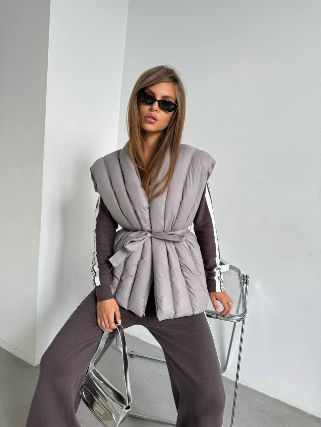 Жилетка женская серая купить в Интернет-магазине Садовод База - цена 1200 руб Садовод интернет-каталог