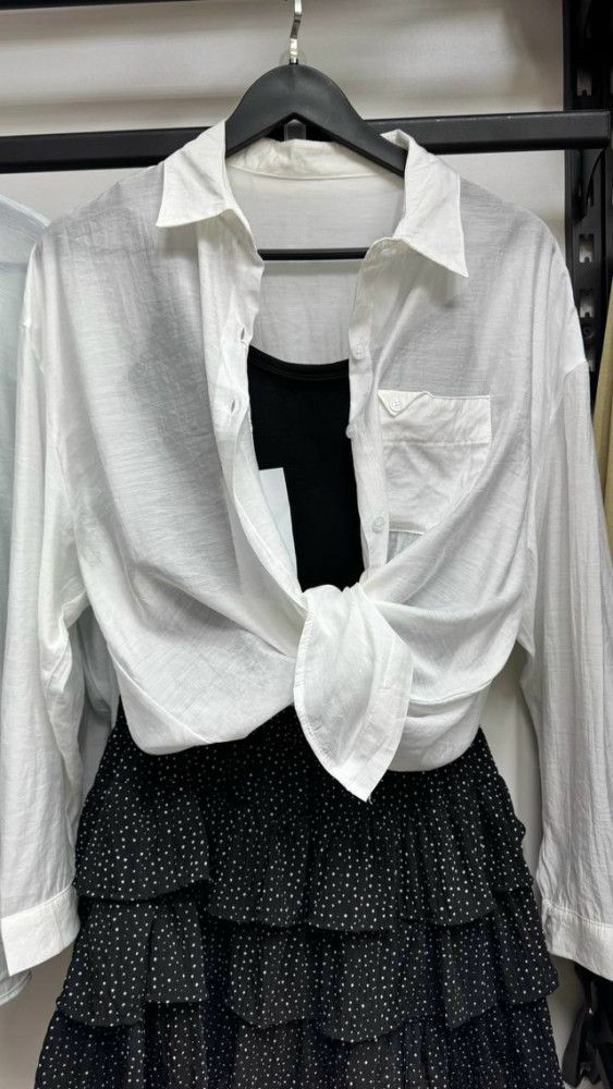 Женская рубашка белая купить в Интернет-магазине Садовод База - цена 900 руб Садовод интернет-каталог