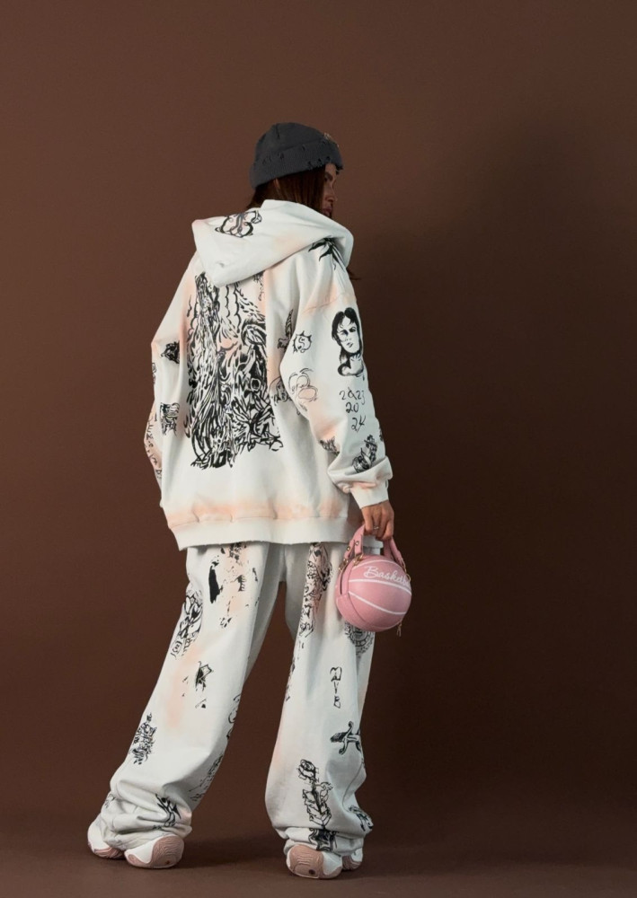 Спортивный женский костюм белый купить в Интернет-магазине Садовод База - цена 5600 руб Садовод интернет-каталог