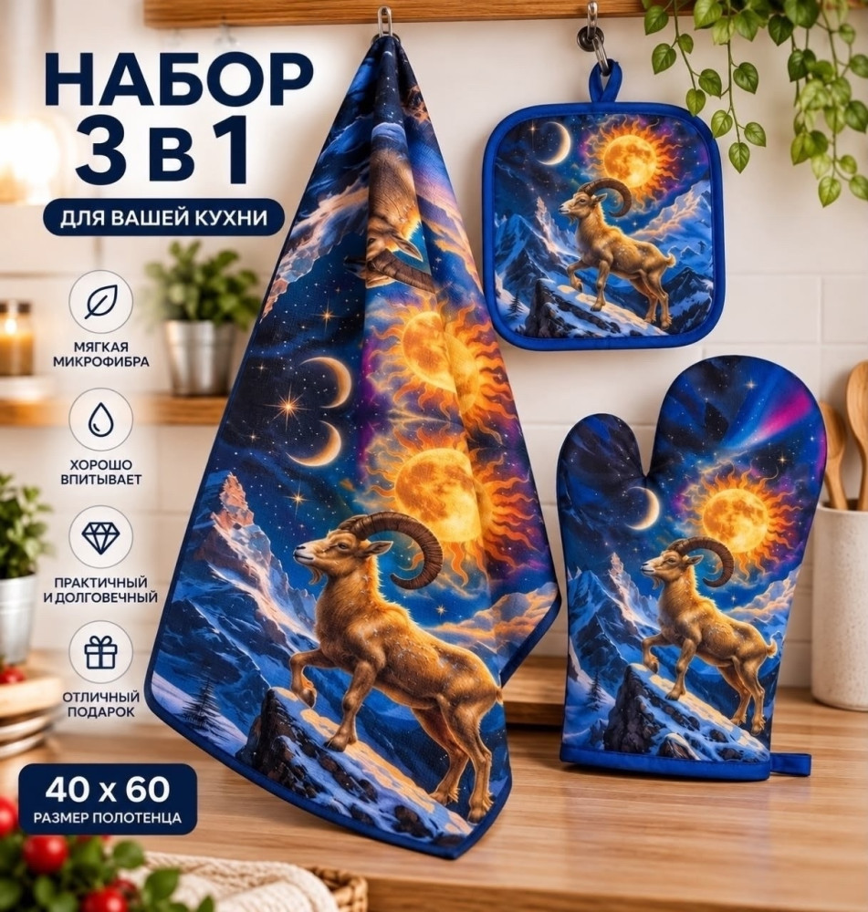 Рукавица,прихватка и полотенце купить в Интернет-магазине Садовод База - цена 200 руб Садовод интернет-каталог