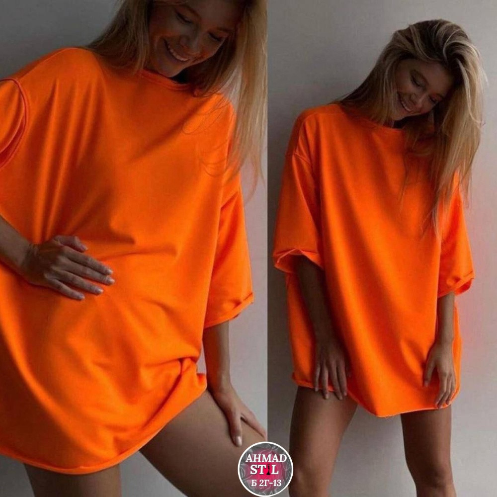 Женская футболка оранжевая купить в Интернет-магазине Садовод База - цена 400 руб Садовод интернет-каталог