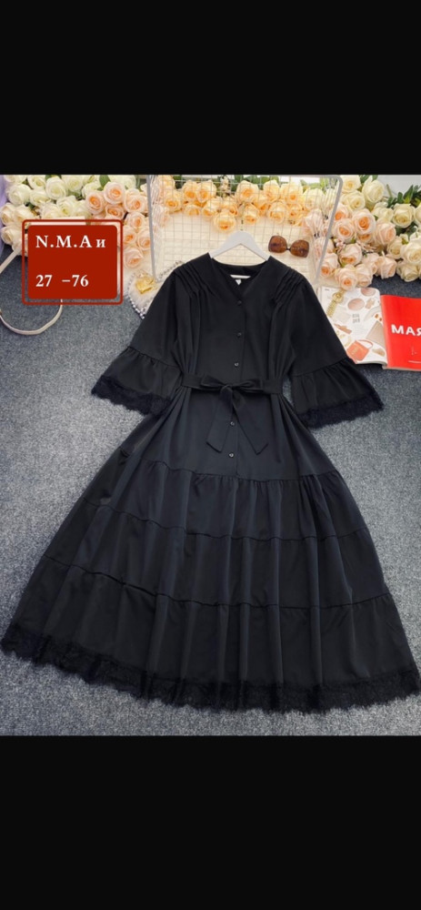 Платье черное купить в Интернет-магазине Садовод База - цена 1000 руб Садовод интернет-каталог