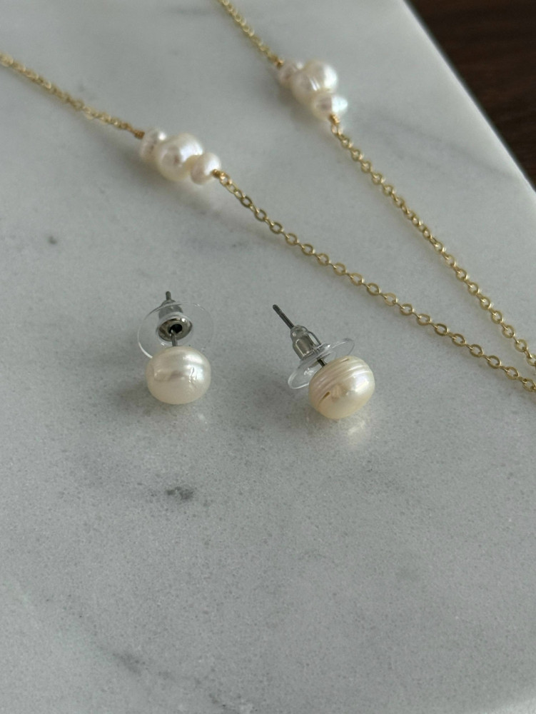 🤍 Серьги пусеты из натурального жемчуга купить в Интернет-магазине Садовод База - цена 150 руб Садовод интернет-каталог