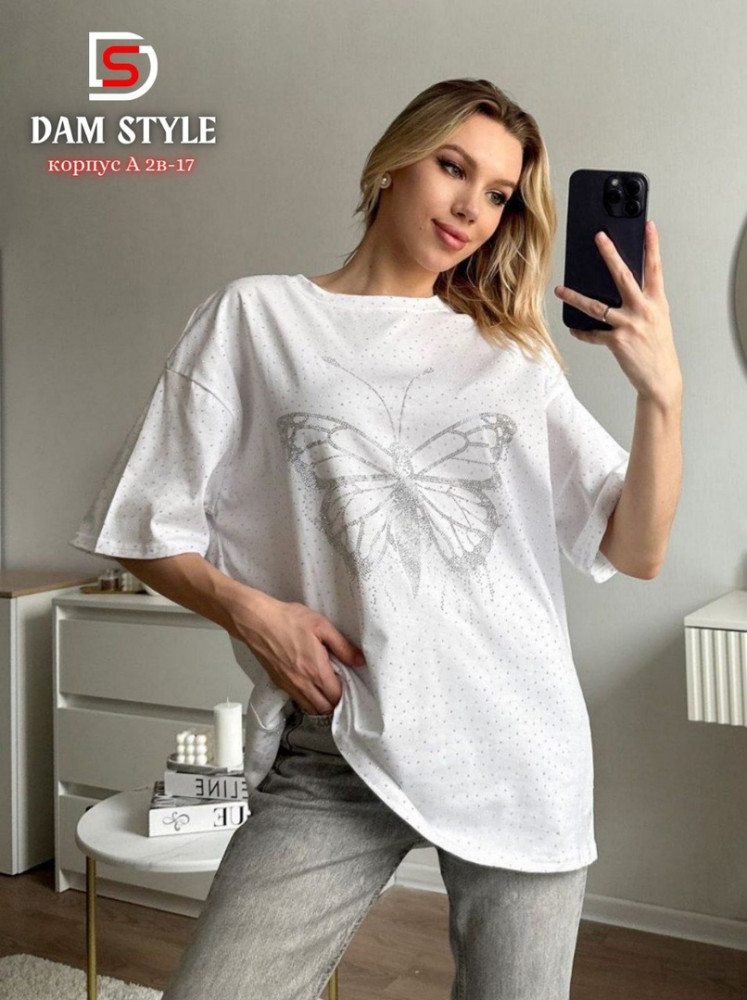 Женская футболка белая купить в Интернет-магазине Садовод База - цена 1000 руб Садовод интернет-каталог