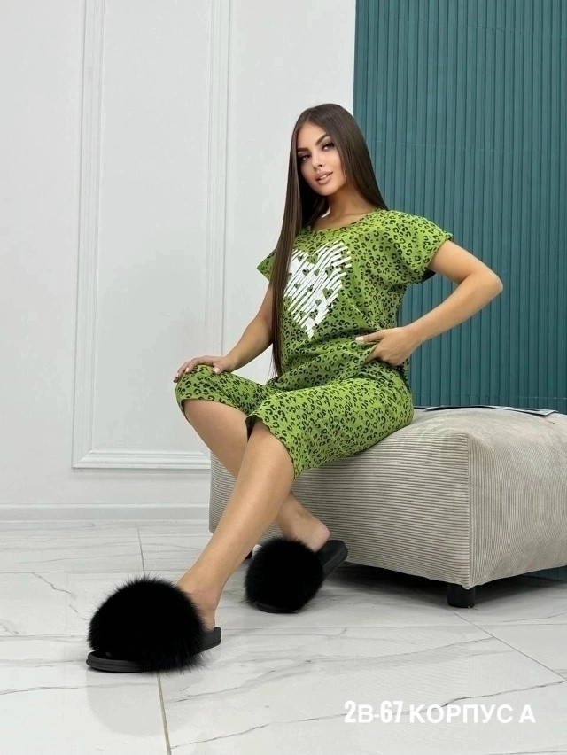 пижама зеленая