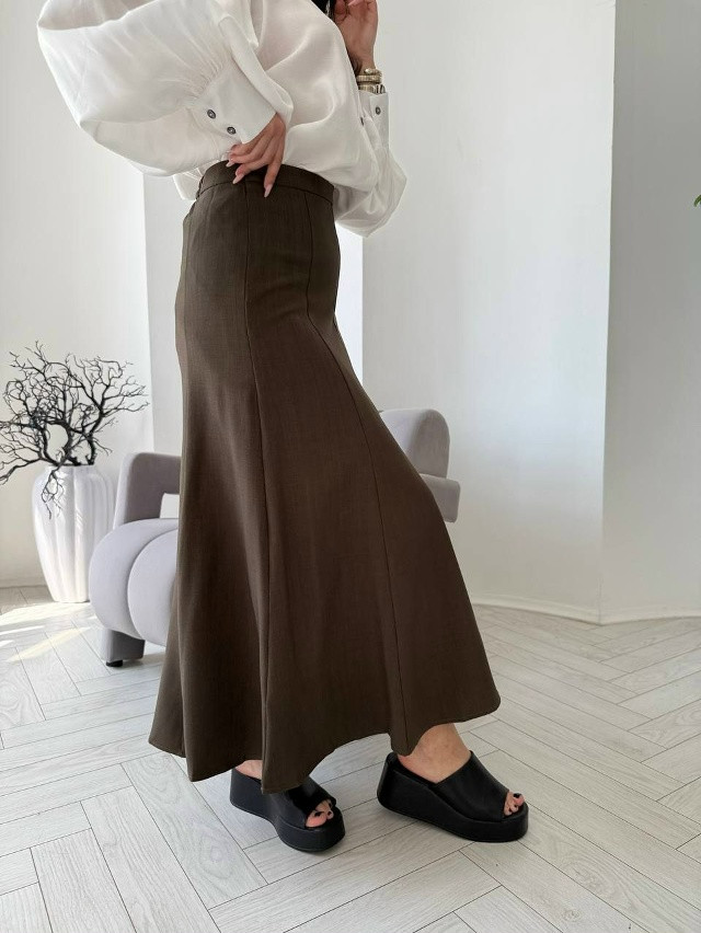 юбка коричневая купить в Интернет-магазине Садовод База - цена 1550 руб Садовод интернет-каталог