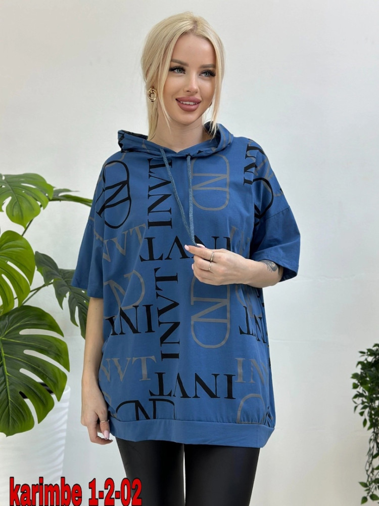 Женская футболка темно-синяя купить в Интернет-магазине Садовод База - цена 500 руб Садовод интернет-каталог