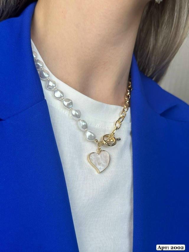 🥰 Колье с сердцем купить в Интернет-магазине Садовод База - цена 200 руб Садовод интернет-каталог