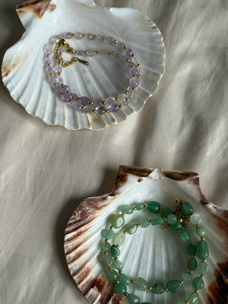 💗Колье из натуральных камней «Белль» купить в Интернет-магазине Садовод База - цена 450 руб Садовод интернет-каталог