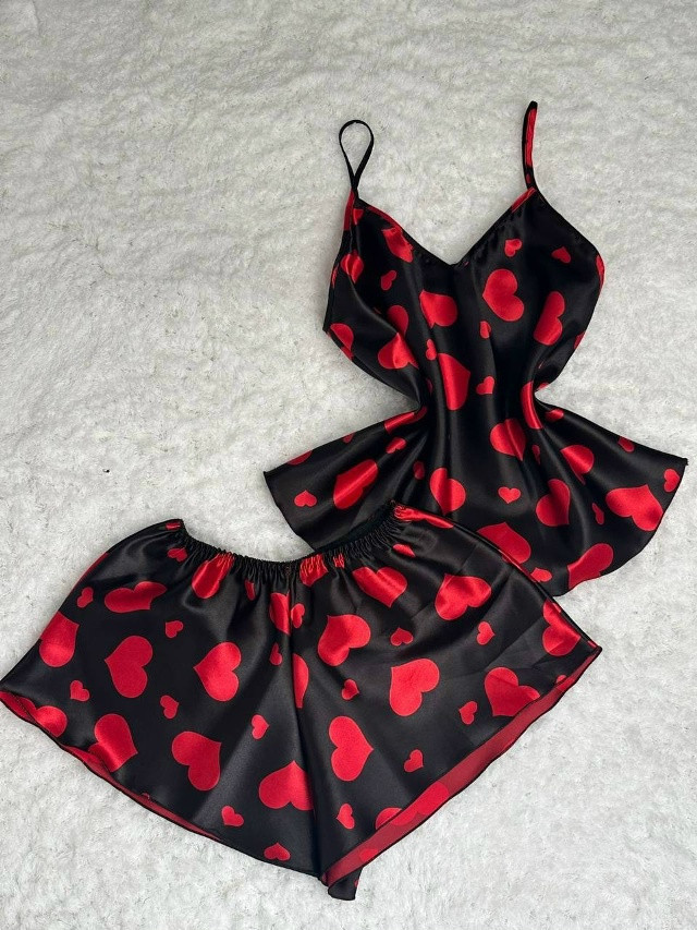 пижама с шортами ❤️ самый женственный элемент невероятно крутой двойка 💕 купить в Интернет-магазине Садовод База - цена 200 руб Садовод интернет-каталог