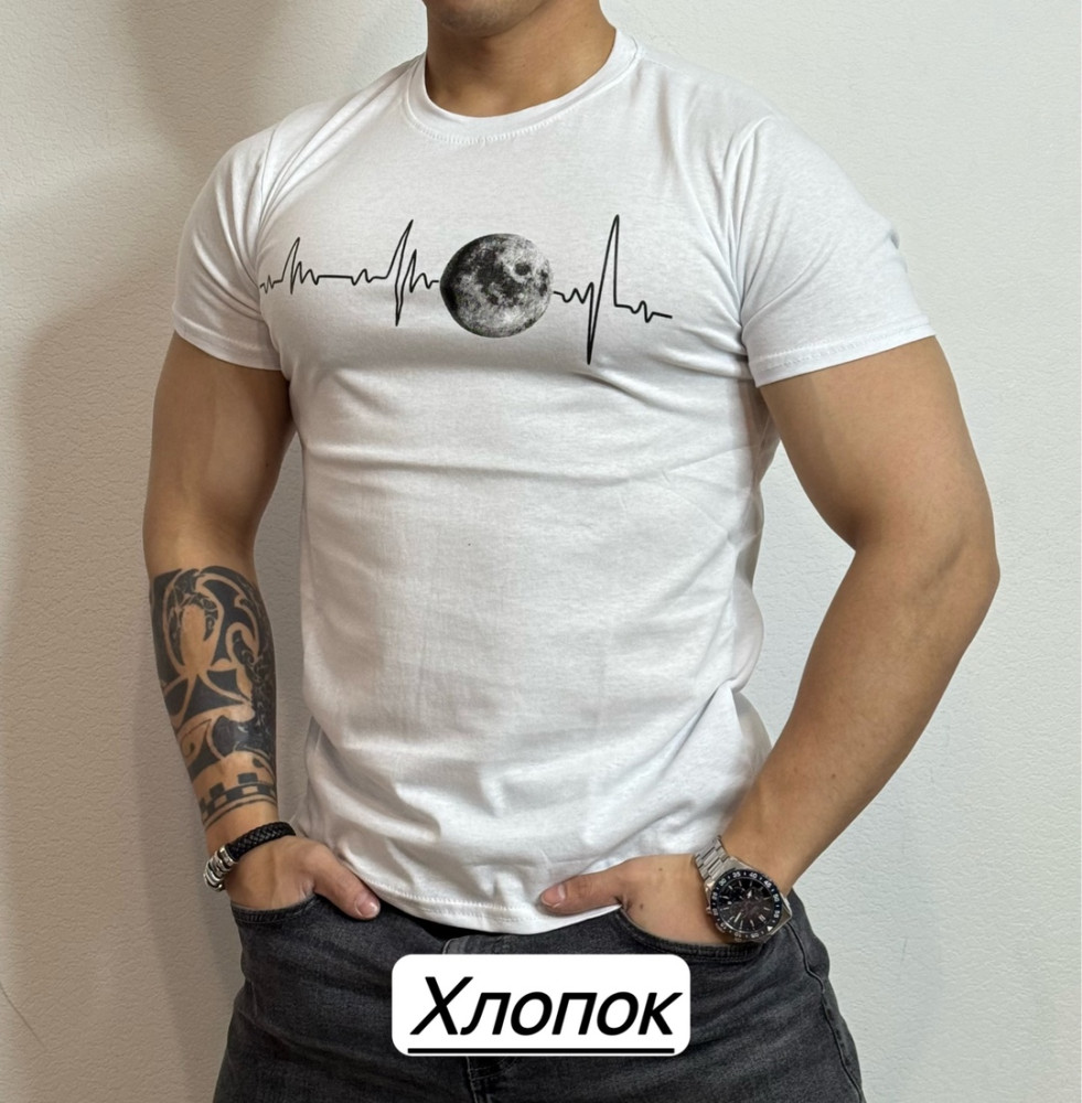 Футболка для мужчин, хлопок купить в Интернет-магазине Садовод База - цена 200 руб Садовод интернет-каталог