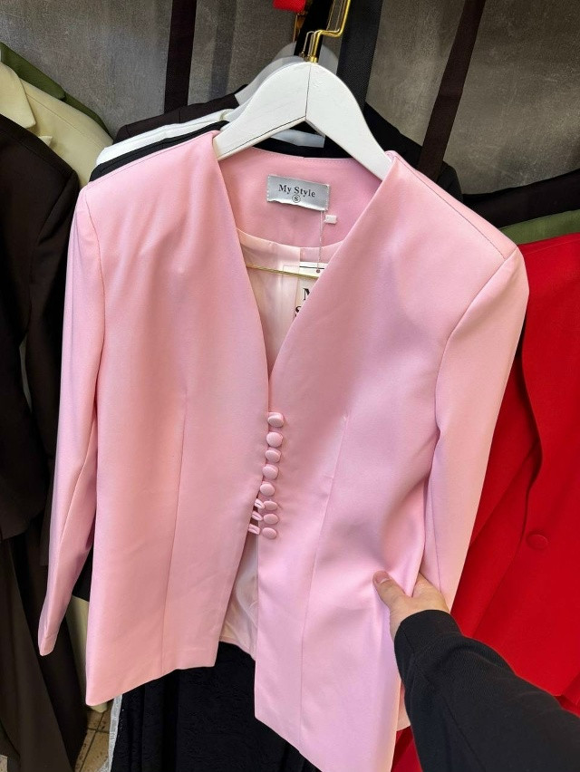 Женский пиджак розовый купить в Интернет-магазине Садовод База - цена 2500 руб Садовод интернет-каталог