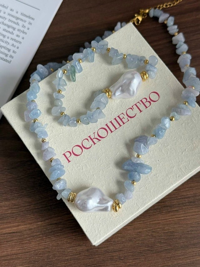 💗Колье из натурального кварца  «Тиана» купить в Интернет-магазине Садовод База - цена 350 руб Садовод интернет-каталог