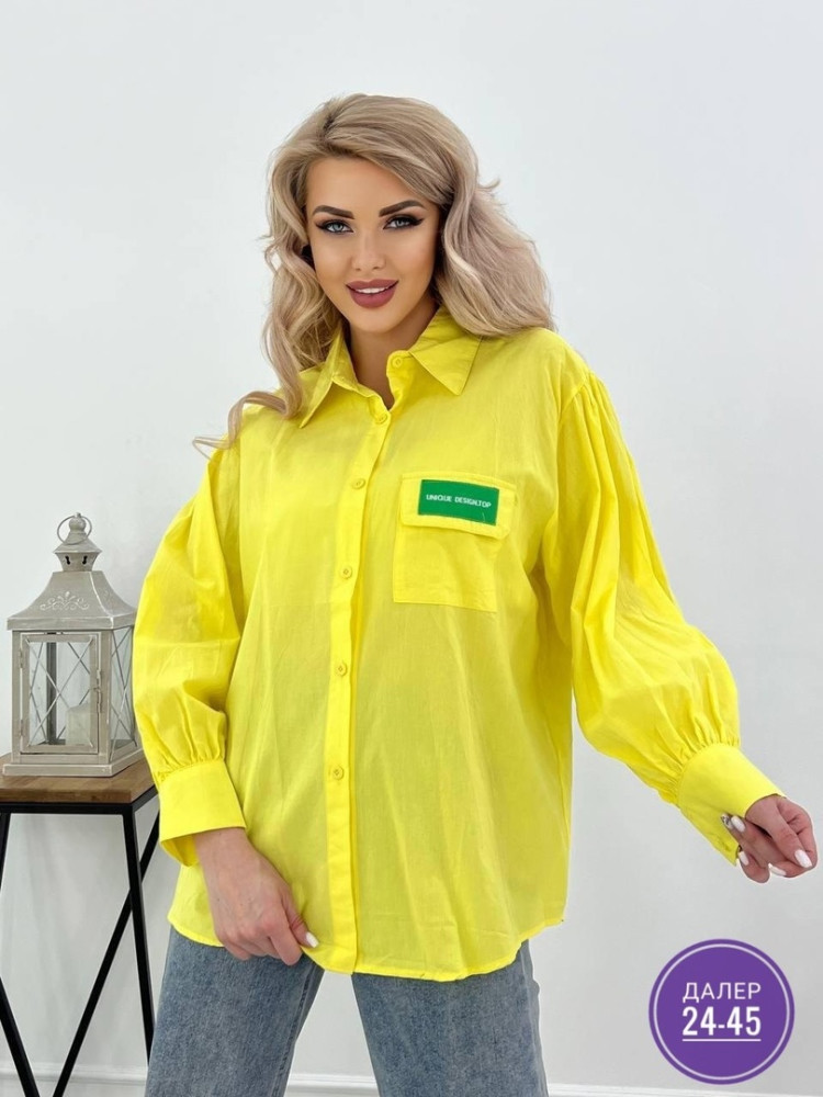 Женская рубашка желтая купить в Интернет-магазине Садовод База - цена 450 руб Садовод интернет-каталог