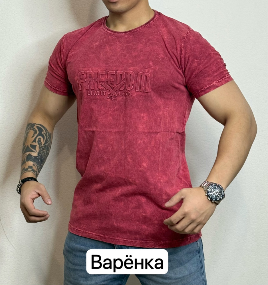 Футболка для мужчин великан, вареный хлопок купить в Интернет-магазине Садовод База - цена 500 руб Садовод интернет-каталог