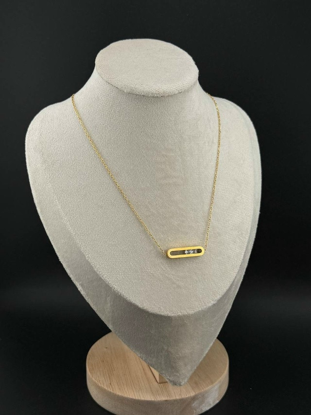 🤍 Колье  с плавающими фианитами купить в Интернет-магазине Садовод База - цена 250 руб Садовод интернет-каталог