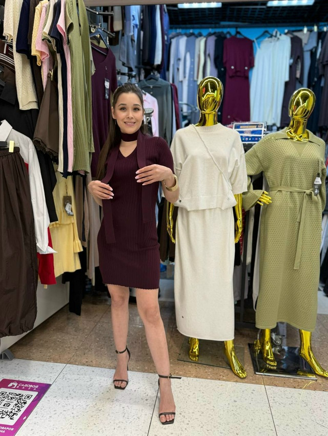 Платье фиолетовое