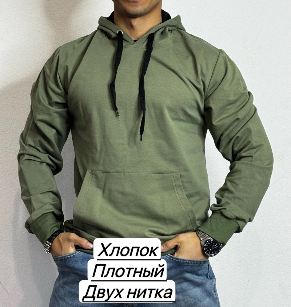 Толстовка мужская зеленая купить в Интернет-магазине Садовод База - цена 900 руб Садовод интернет-каталог