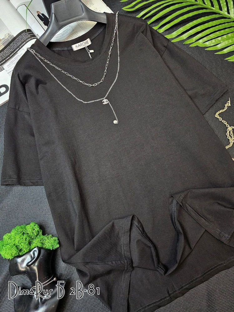 Женская футболка черная купить в Интернет-магазине Садовод База - цена 700 руб Садовод интернет-каталог