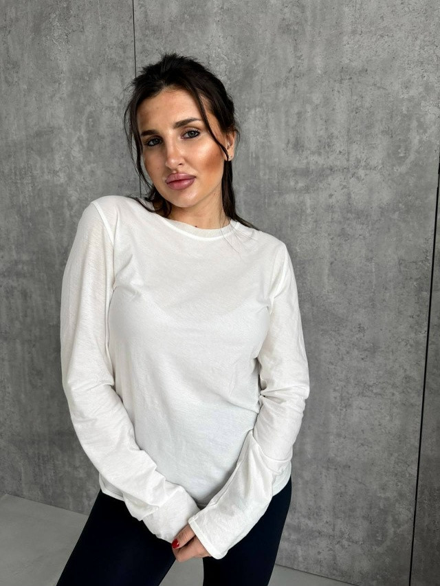 Лонгслив белый купить в Интернет-магазине Садовод База - цена 1300 руб Садовод интернет-каталог