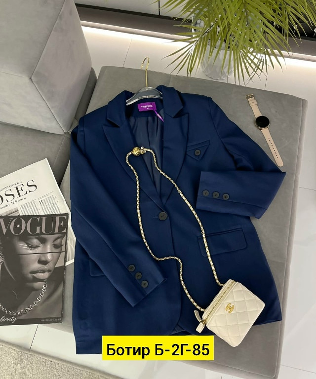 Женский пиджак синий