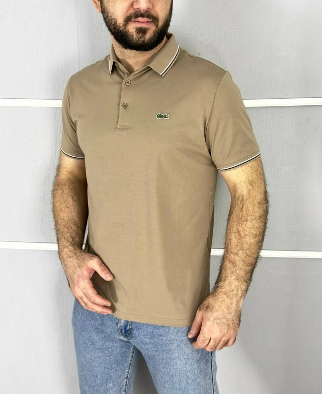 Мужская футболка бежевая