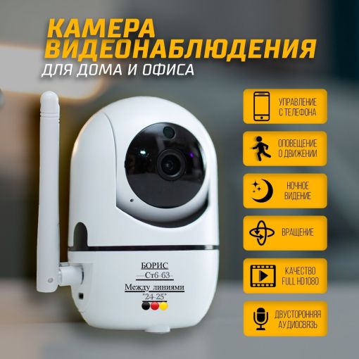 Камера видеонаблюдения Wi-Fi IP видео-няня САДОВОД официальный интернет-каталог