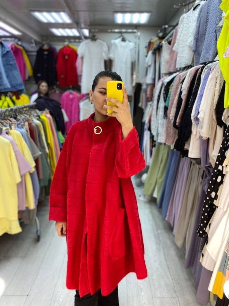 Женское пальто красное купить в Интернет-магазине Садовод База - цена 3000 руб Садовод интернет-каталог