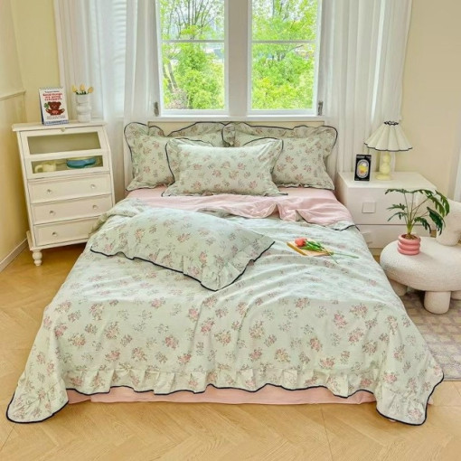 Комплект постельного белья с готовым одеялом из жатой ткани САДОВОД официальный интернет-каталог