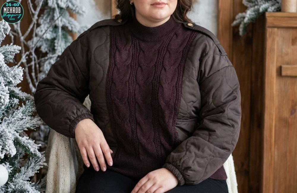Вязаный утеплённый свитер с горлом, купить в Интернет-магазине Садовод База - цена 350 руб Садовод интернет-каталог
