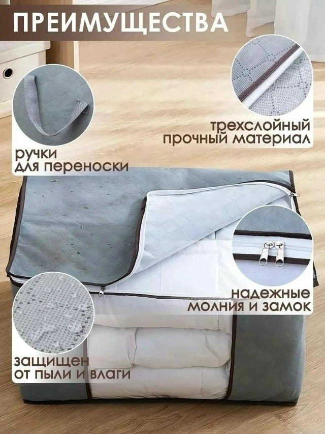 Корзина кофр для хранения одежды купить в Интернет-магазине Садовод База - цена 120 руб Садовод интернет-каталог