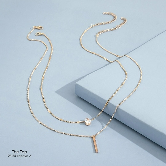 Две цепочки с камушком и столбиком купить в Интернет-магазине Садовод База - цена 100 руб Садовод интернет-каталог