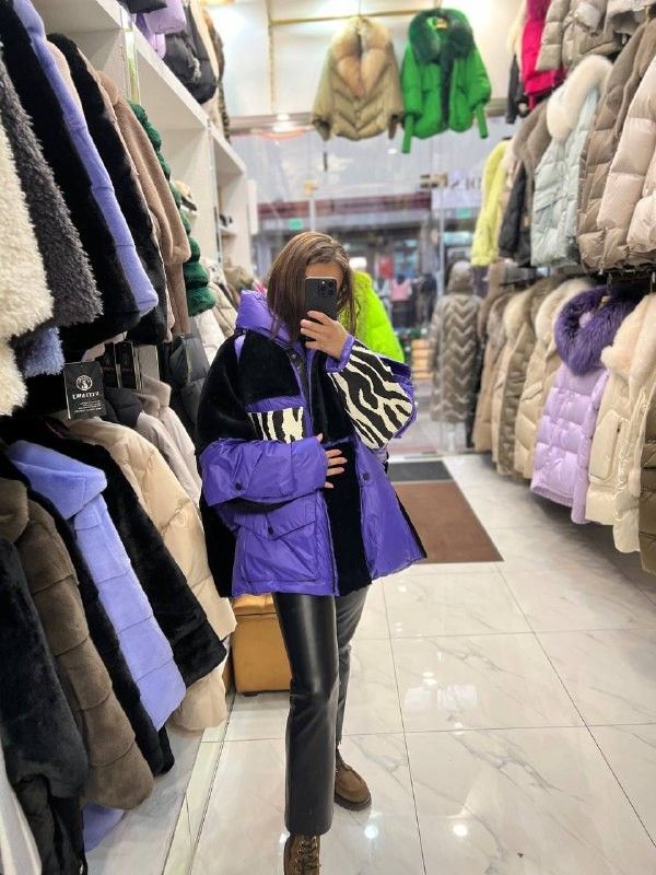 Куртка женская фиолетовая купить в Интернет-магазине Садовод База - цена 25000 руб Садовод интернет-каталог