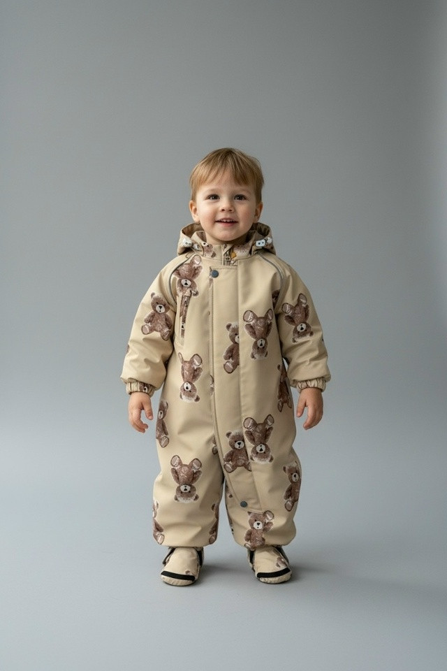 Детский комбинезон бежевый