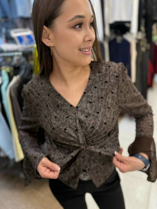 Лонгслив коричневый купить в Интернет-магазине Садовод База - цена 100 руб Садовод интернет-каталог