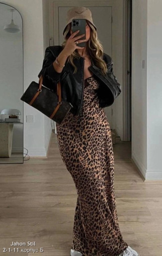 Утонченное, стильное и невероятно женственное миди платье «леопард » САДОВОД официальный интернет-каталог