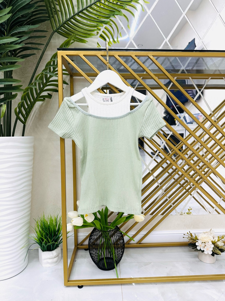 Детская футболка зеленая купить в Интернет-магазине Садовод База - цена 550 руб Садовод интернет-каталог