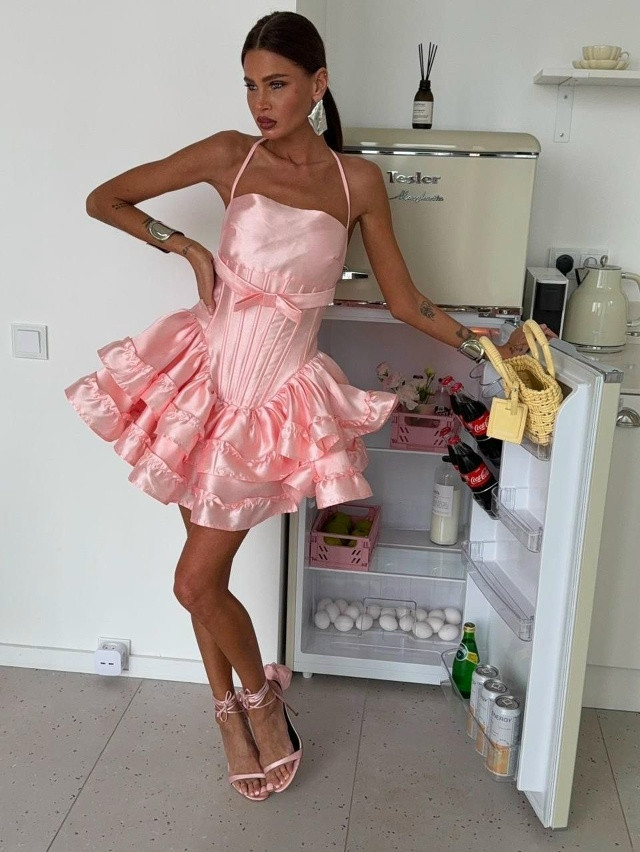 Платье розовое купить в Интернет-магазине Садовод База - цена 1500 руб Садовод интернет-каталог