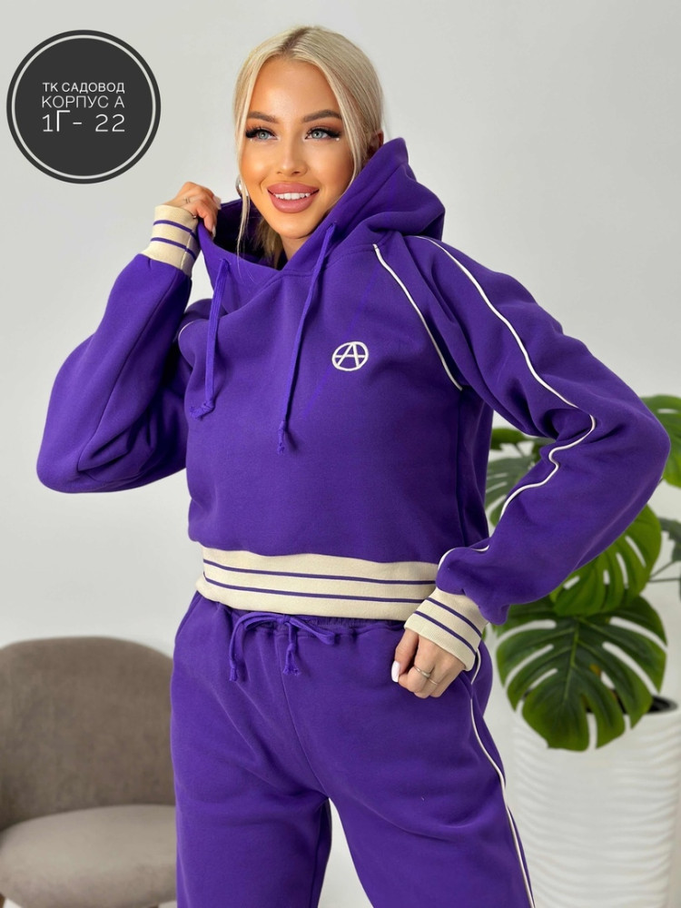 Спортивный женский костюм фиолетовый купить в Интернет-магазине Садовод База - цена 2200 руб Садовод интернет-каталог